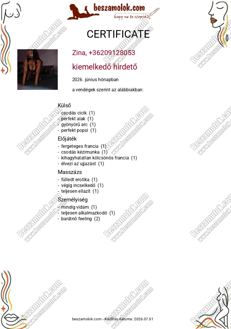 Zina ESZO masszazs hirdeto kepes profil - eszo-masszazs.hu Zina - +36 20 912 8053 - ESZO masszazs foto